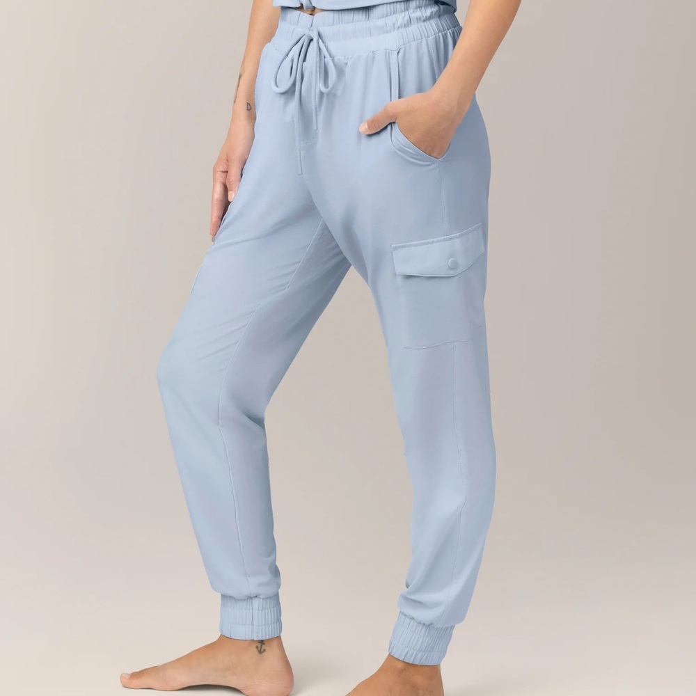 NWT Kindred Bravely Remy Cargo Jogger, French Blue, Size L